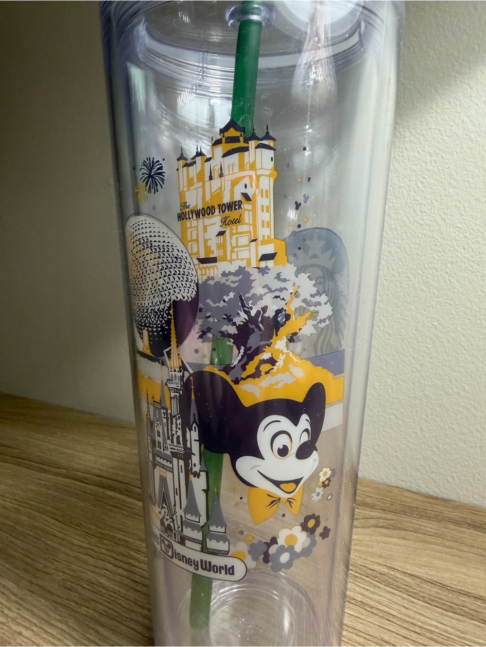 Disney World 50th Anniversary Retro Mickey Starbucks Tumbler with Straw